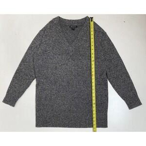 Athleta Vital V Neck Tunic Sweater Wool Cashmere Blend Women's‎ Size Medium Gray
